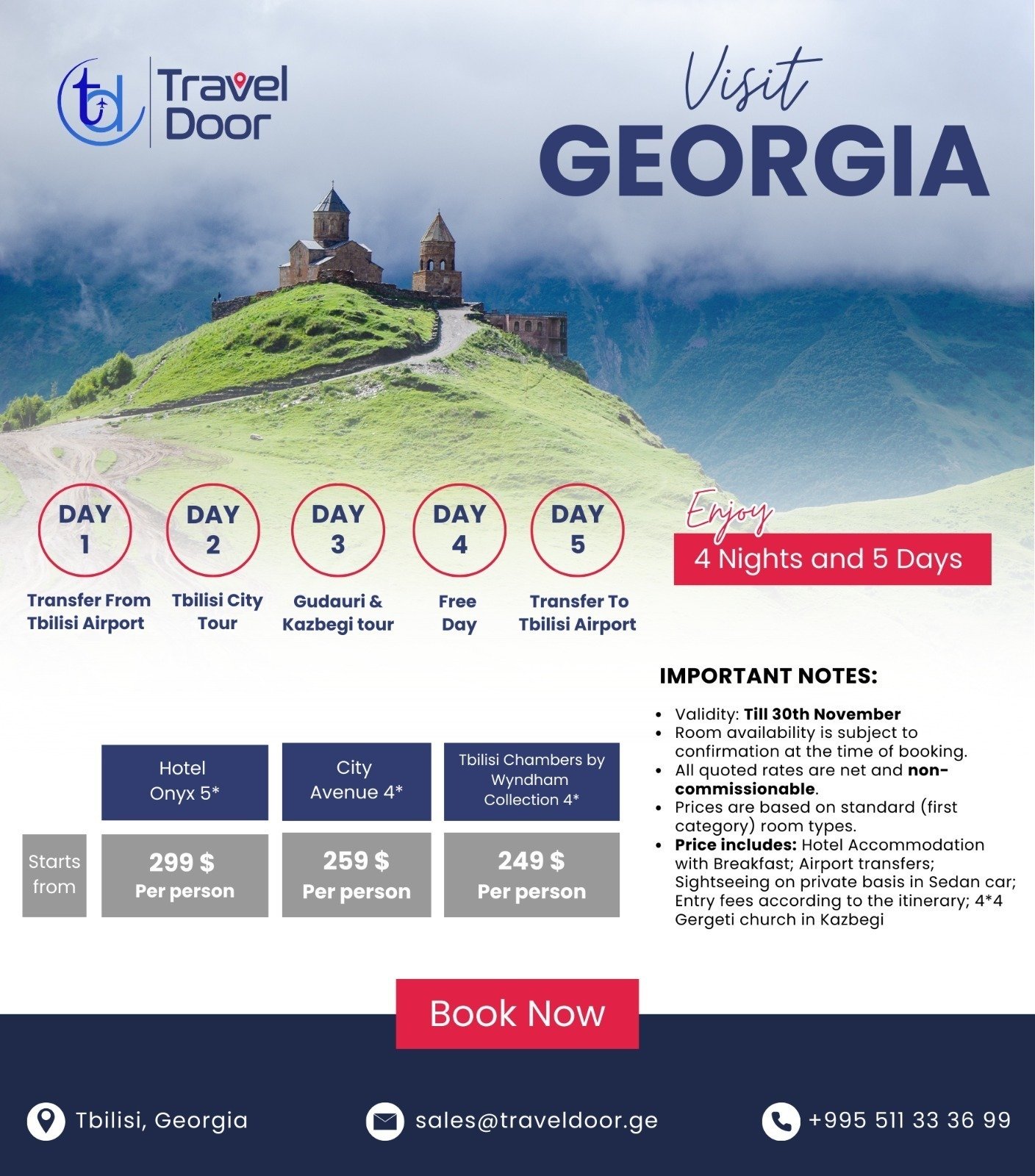 Georgia — 4 Nights / 5 Days
